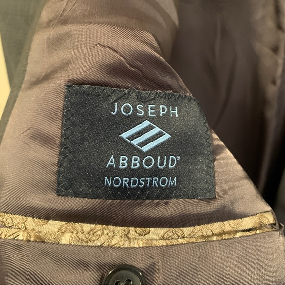 Nordstrom Joseph Abboud Men's Wool and Silk Grey Suit Jacket Size 42L - Picture 7 of 11